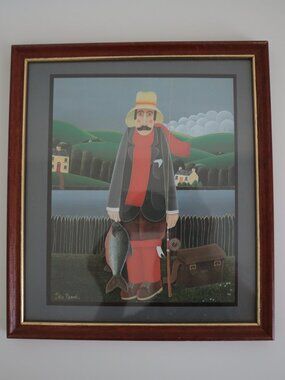Peter Heard Our Sporting Heritage Angling Framed Art Print
